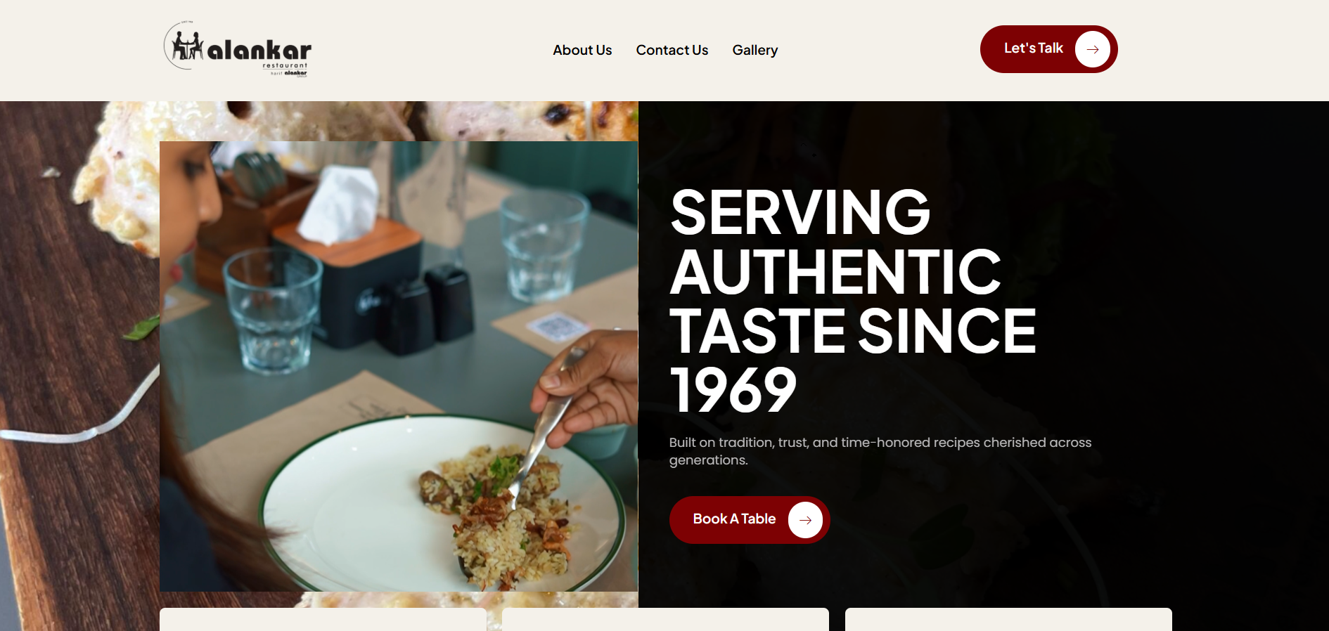 Alankar Restaurants Official Website