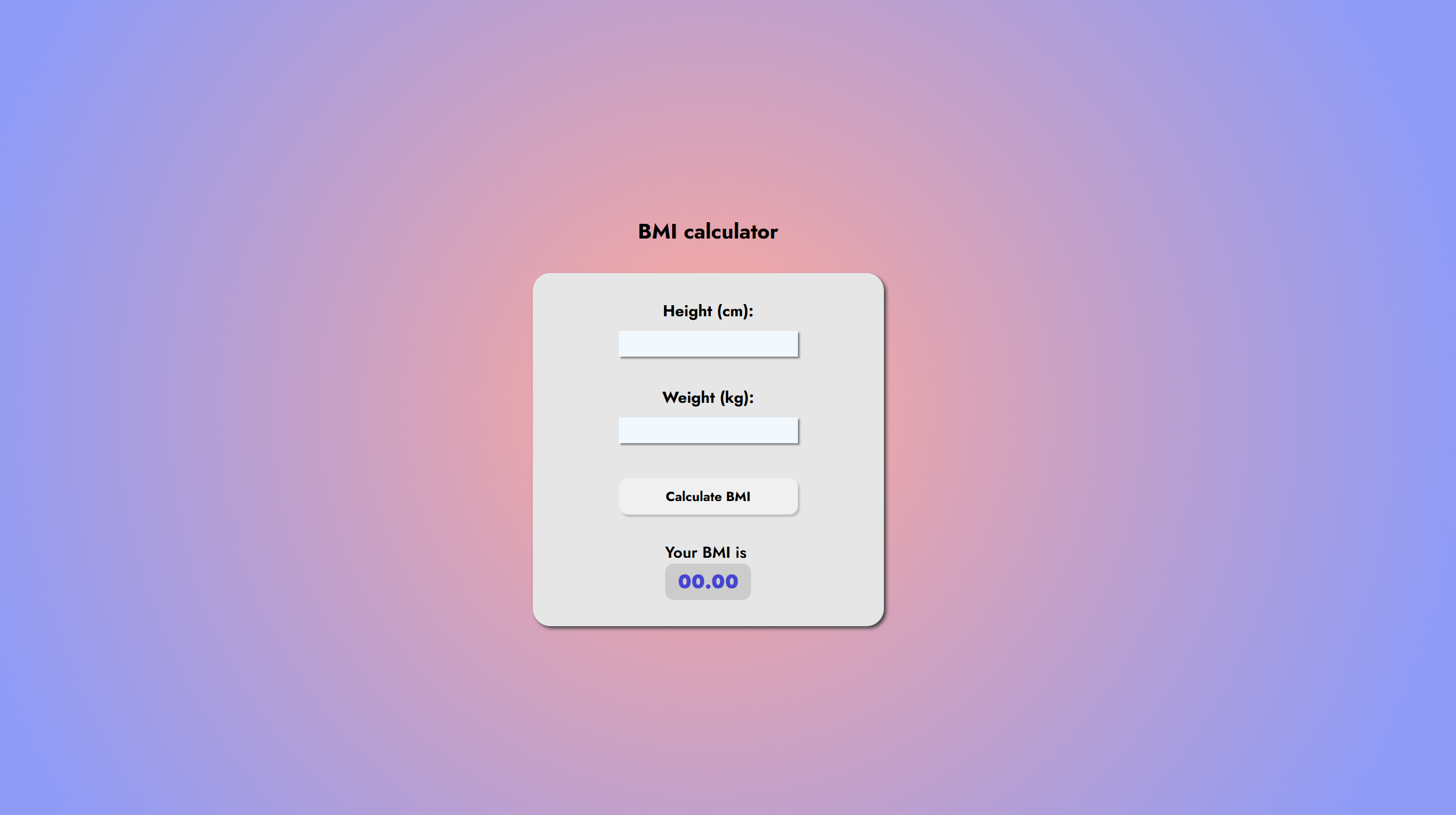 BMI Calculator