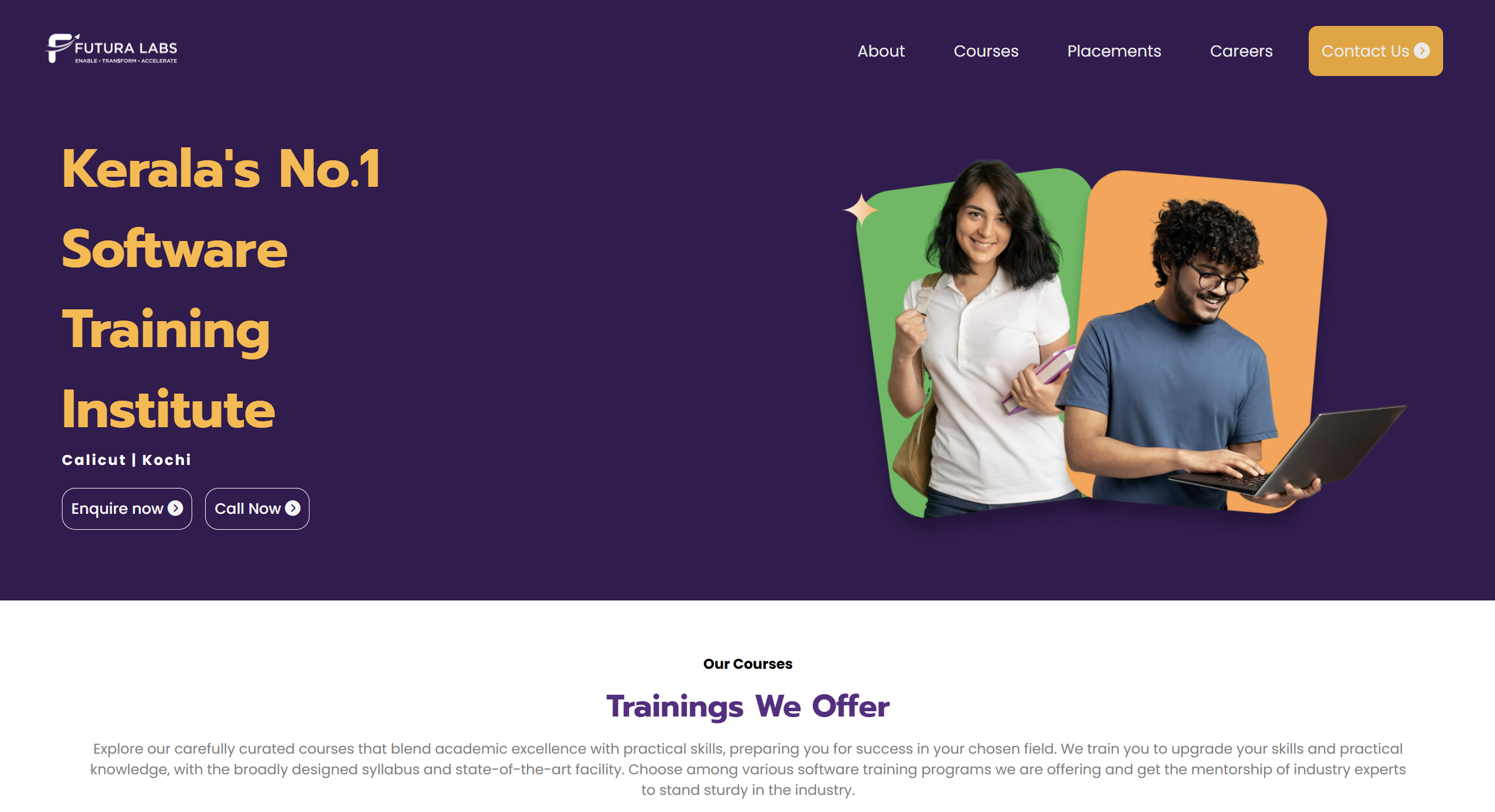 Futura Labs Website Clone